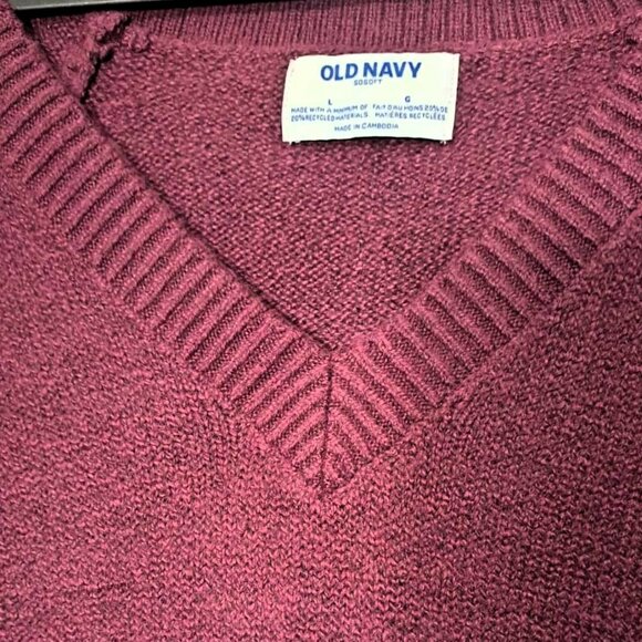 New Old Navy SoSoft V-Neck Cozy Knit Soft Oversize Sweater Dress - Picture 3 of 3